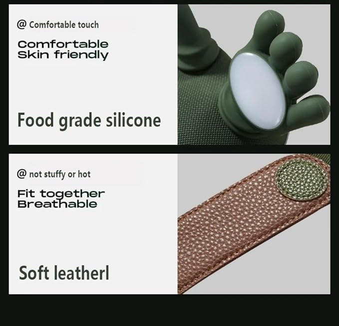 ZoserX – Bionic Heated Massager, Wireless Portable Shiatsu Massager for Neck and Back, 4D Deep Tissue Electric Massage, Simulated Human Hand Design for Pain Relief and