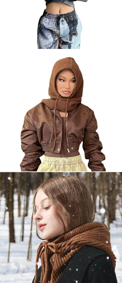 Knitted women's afoule