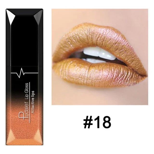 Waterproof Nude Matte Velvet Glossy Lip Gloss Lipstick Lip Balm Sexy Red Lip Tint 21 Colors Women Fashion Makeup Lipstick Tube